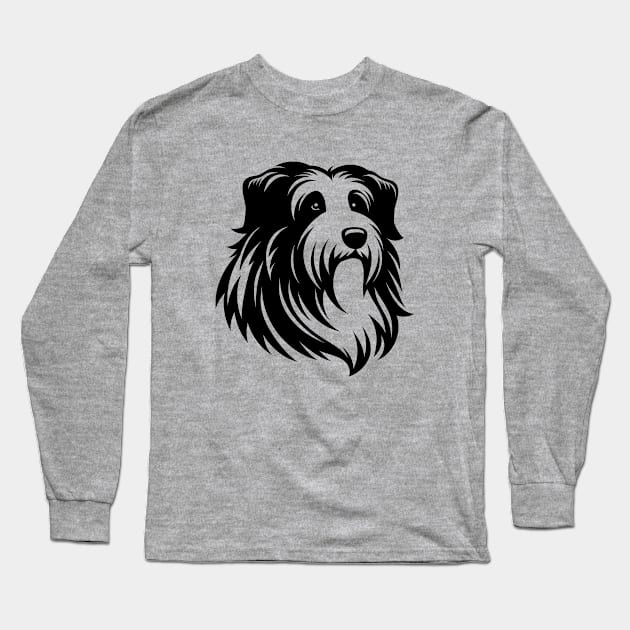 Bearded Collie Dog Long Sleeve T-Shirt by KayBee Gift Shop